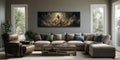Jesus Wall Art - Panoramic Christian Wall Decor Canvas Print with Open Arms