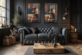 King and Queen Chess Wall Art Set of 2