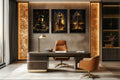 Law Office Wall Art – Black Gold Scales Of Justice Canvas Set With Lady Justice & Judge Gavel