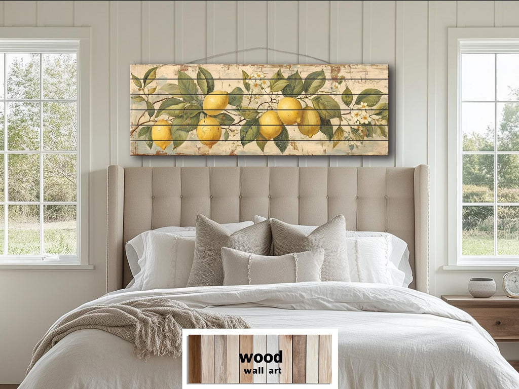 Lemon Branch Distressed Wood Wall Art