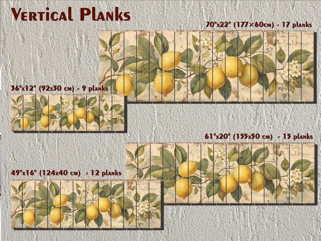 Lemon Branch Distressed Wood Wall Art