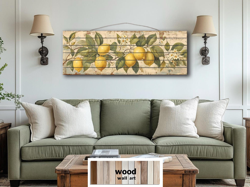 Lemon Branch Distressed Wood Wall Art