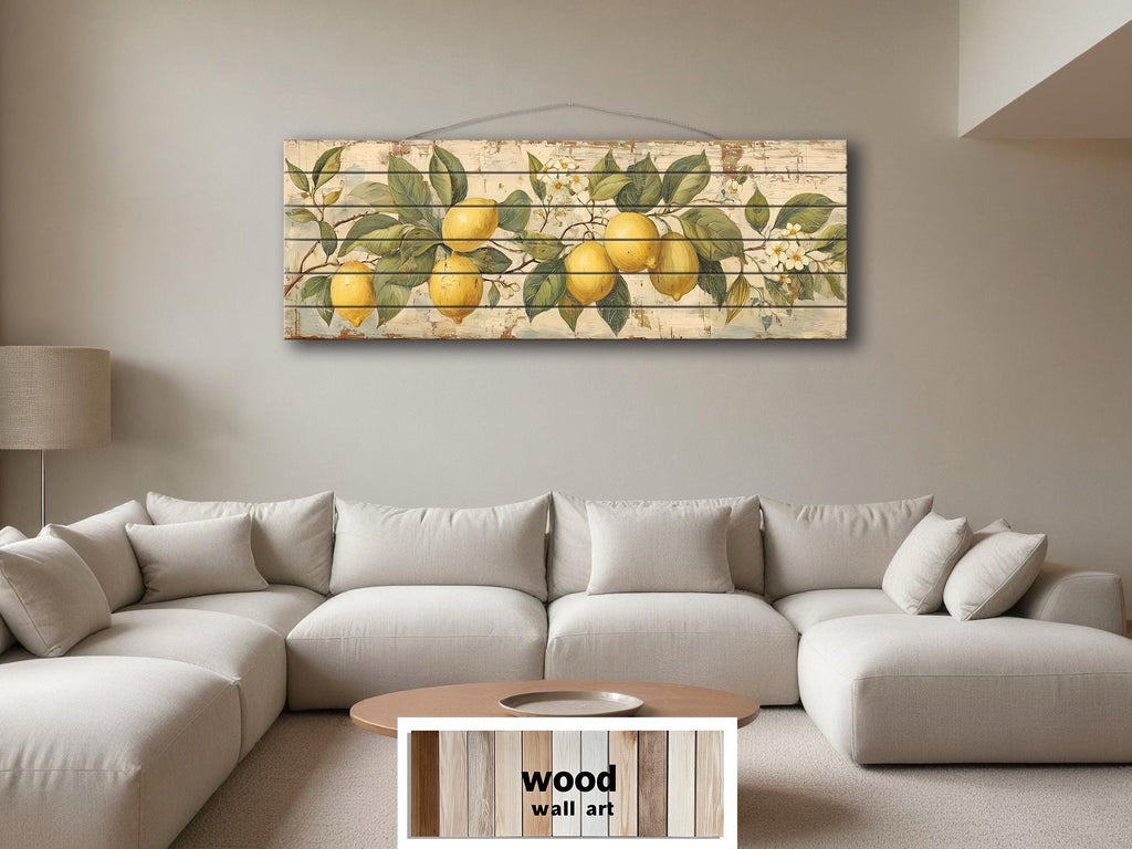 Lemon Branch Distressed Wood Wall Art