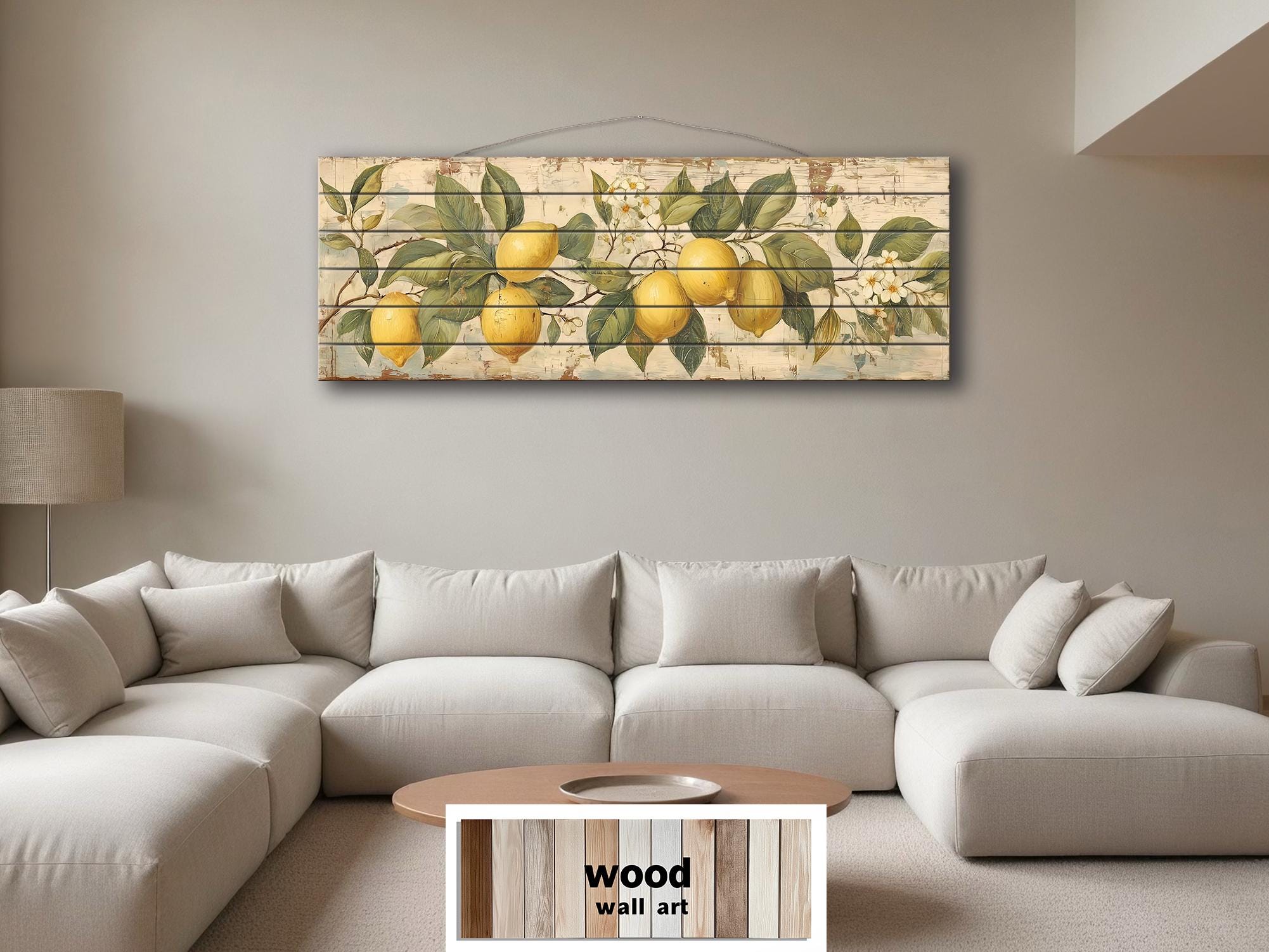 Lemon Branch Distressed Wood Wall Art