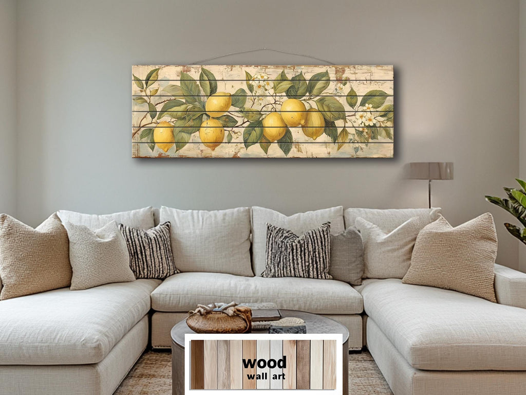 Lemon Branch Distressed Wood Wall Art