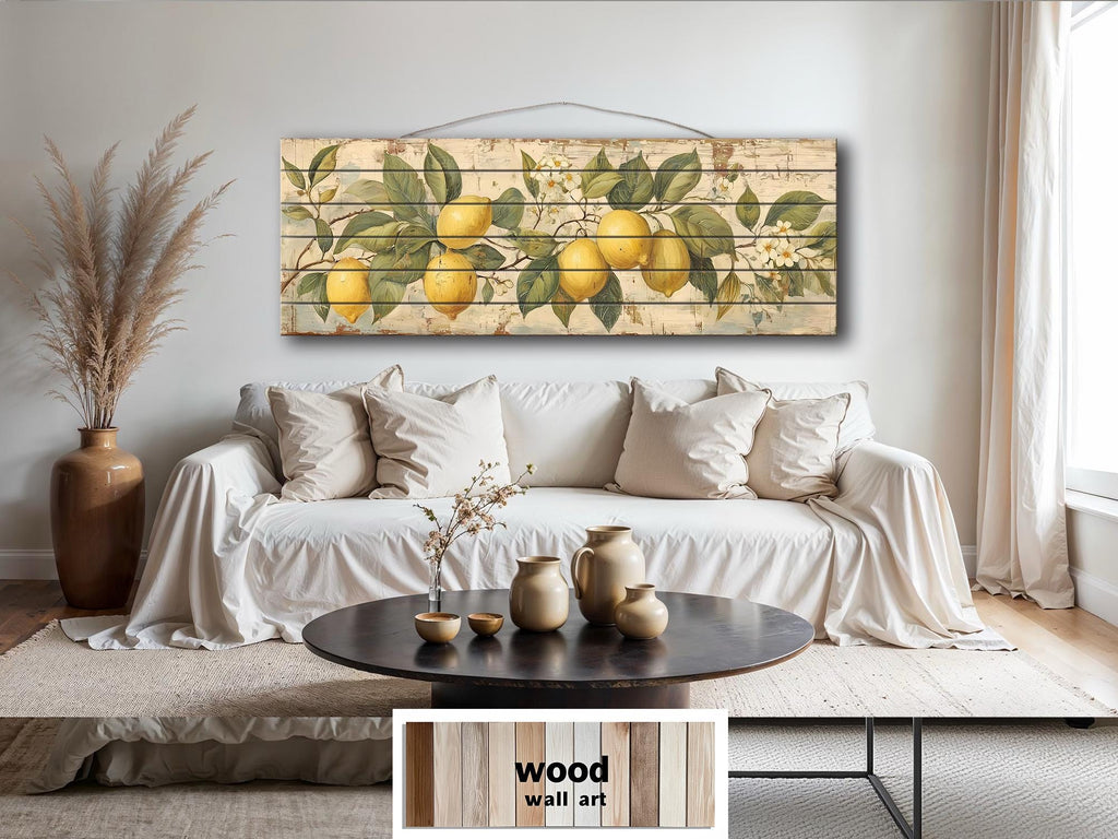 Lemon Branch Distressed Wood Wall Art