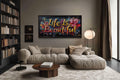 Life Is Beautiful Graffiti  Framed Canvas Wall Art