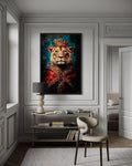 Lioness Queen With Crown And Robe Victorian Portrait Wall Art