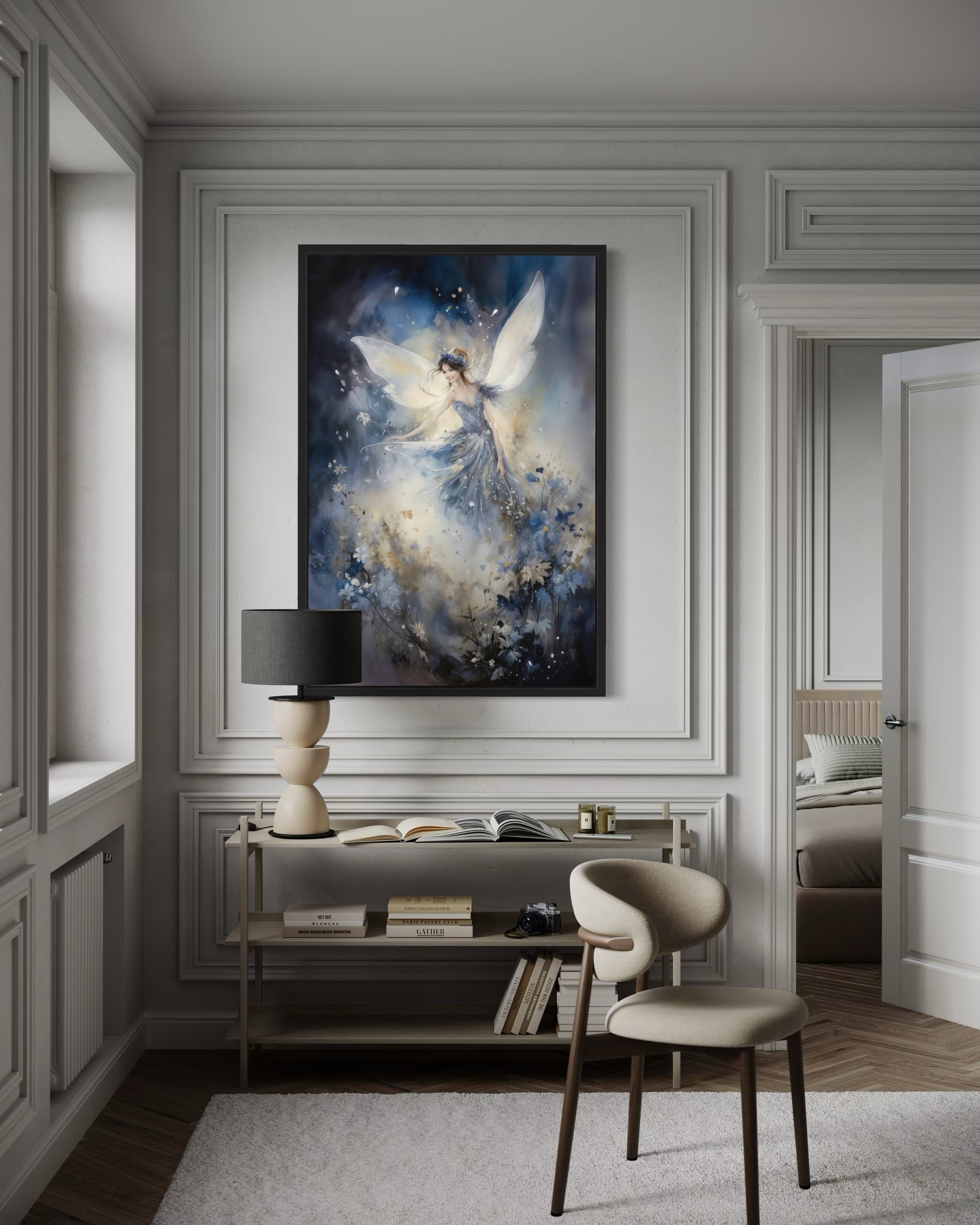 Magical Fairy Dancing In Enchanted Forest Among Flowers Wall Art