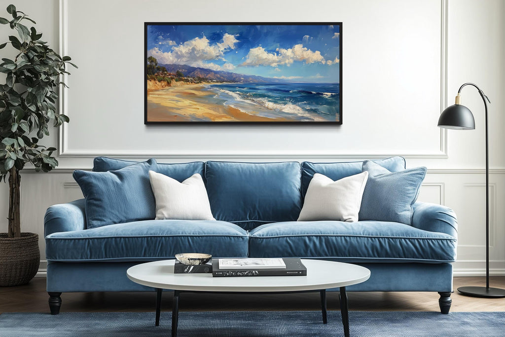 Malibu Coast Framed Canvas Wall Art