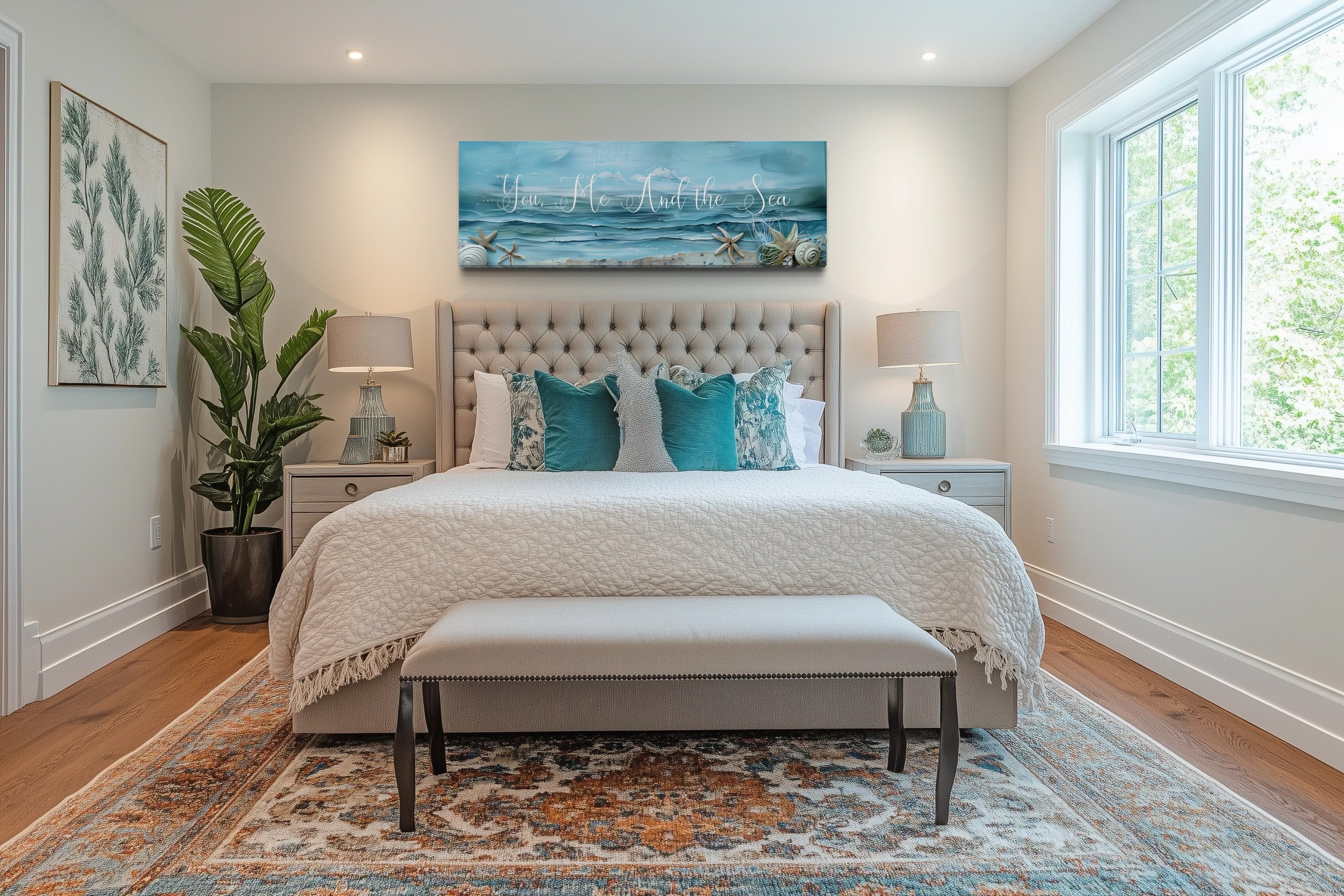 Master Bedroom Beach House You Me And The Sea Wall Art
