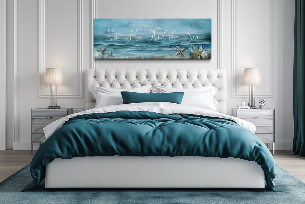 Master Bedroom Beach House You Me And The Sea Wall Art