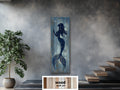 Mermaid Tall Narrow Wood Wall Art For Coastal Beach House Decor