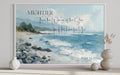 Mightier Than the Waves Scripture Psalm 93:4 Coastal Wall Art