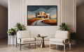 Modern Architecture Wall Art | Luxury Real Estate Office Decor Canvas Print