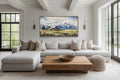 Moulton Barn Wall Art - Framed Grand Teton Canvas Rustic Farmhouse Decor