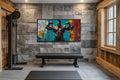 Muscular Man Wall Art – Bold Strength Workout Room Canvas | Fitness Motivation Art