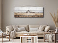 Old Barn Long Horizontal Rustic Distressed Wood Wall Art