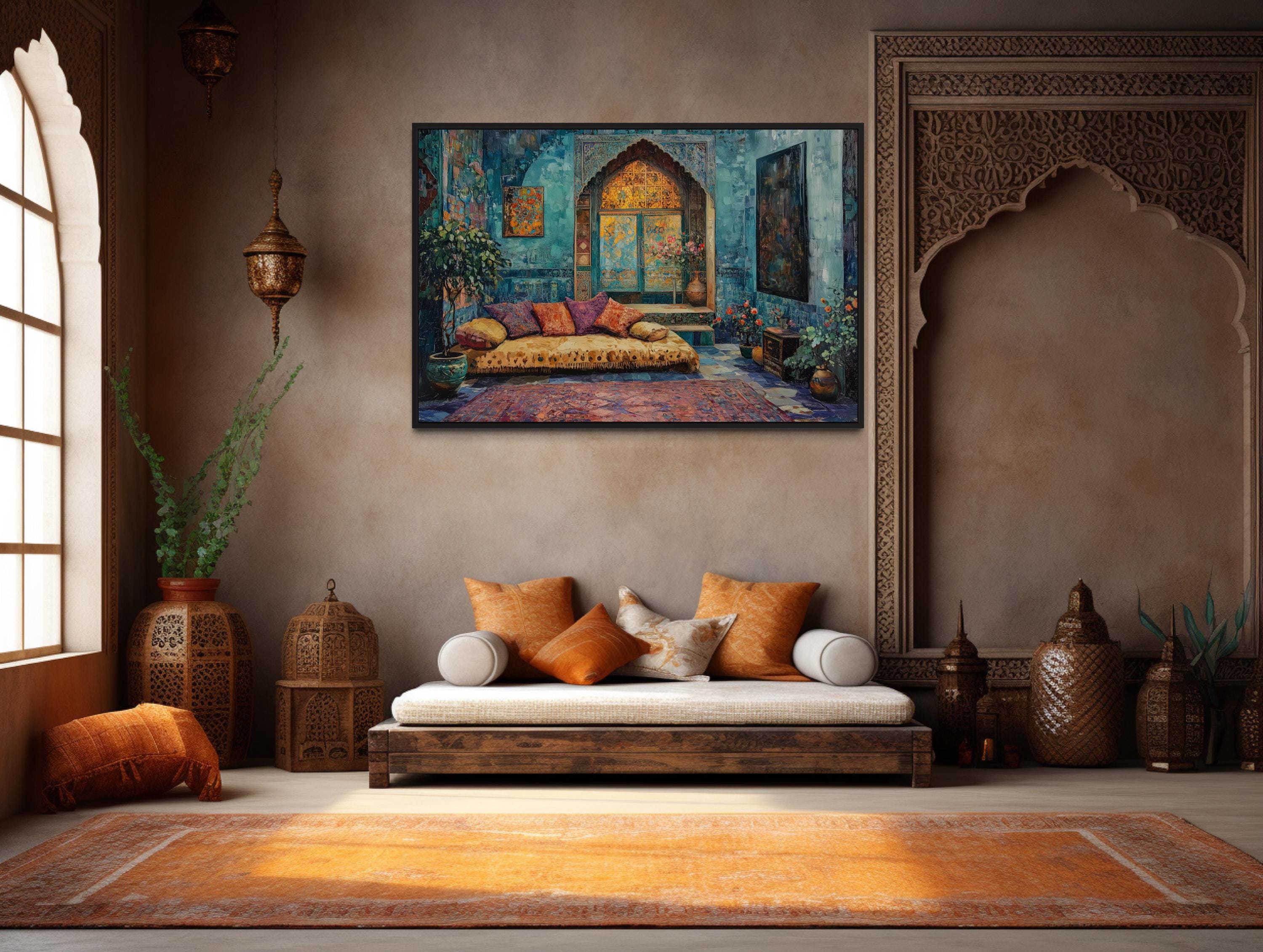 Persian Room Traditional Framed Canvas Wall Art