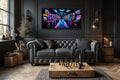 Retro Arcade Wall Art - Framed Canvas Print for Gaming Room Decor