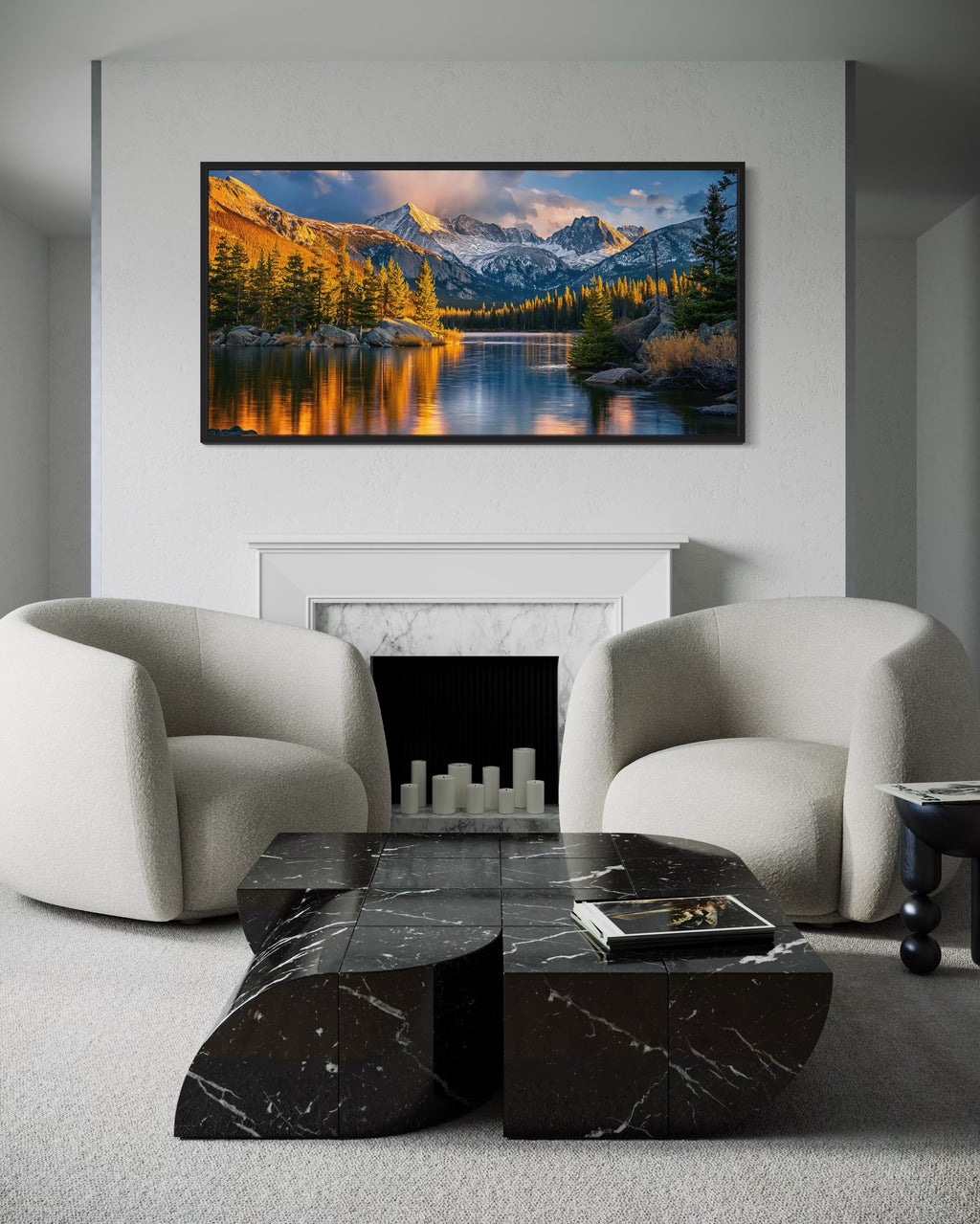 Rocky Mountain National Park Colorado Framed Canvas Wall Art