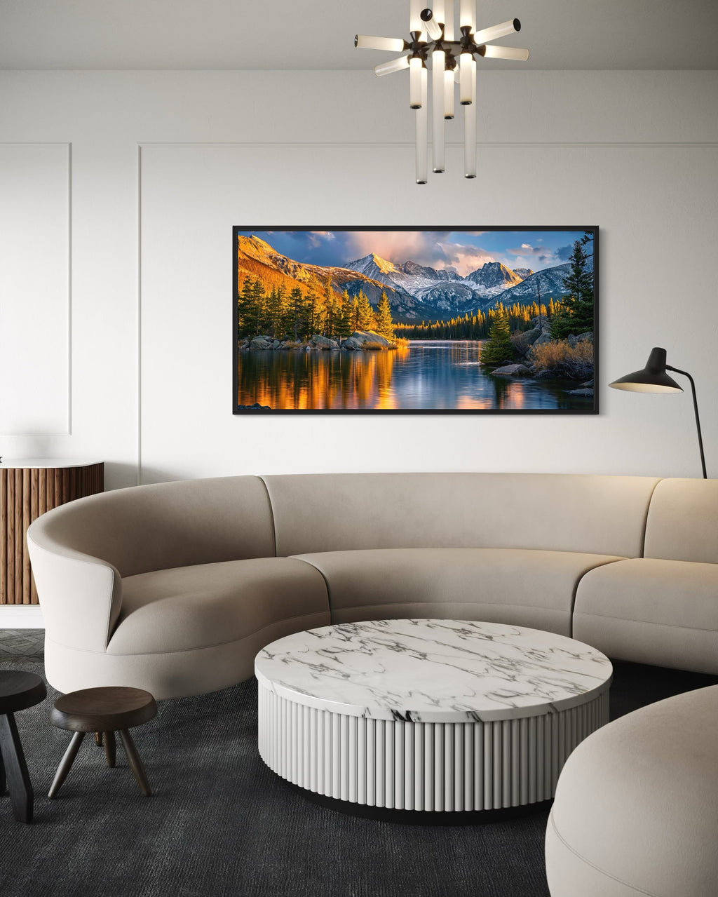 Rocky Mountain National Park Colorado Framed Canvas Wall Art