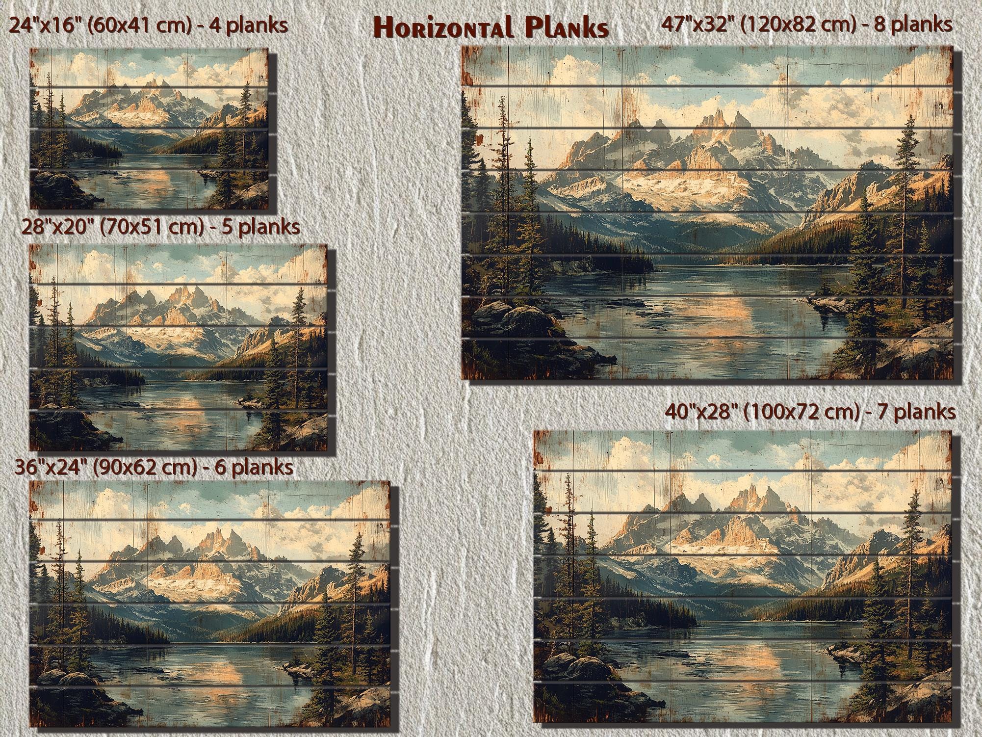 Rocky Mountains Colorado Wood Sign Wall Art