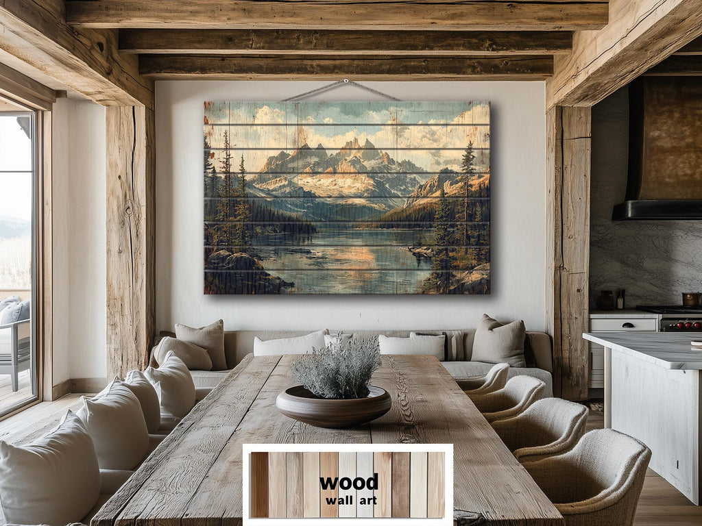 Rocky Mountains Colorado Wood Sign Wall Art