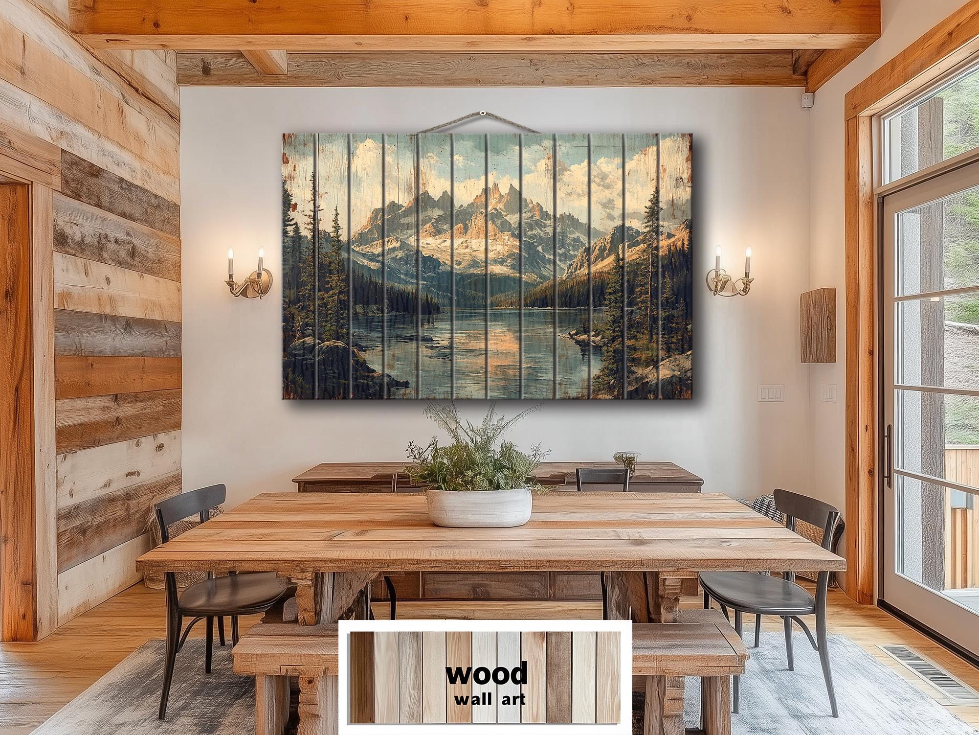 Rocky Mountains Colorado Wood Sign Wall Art