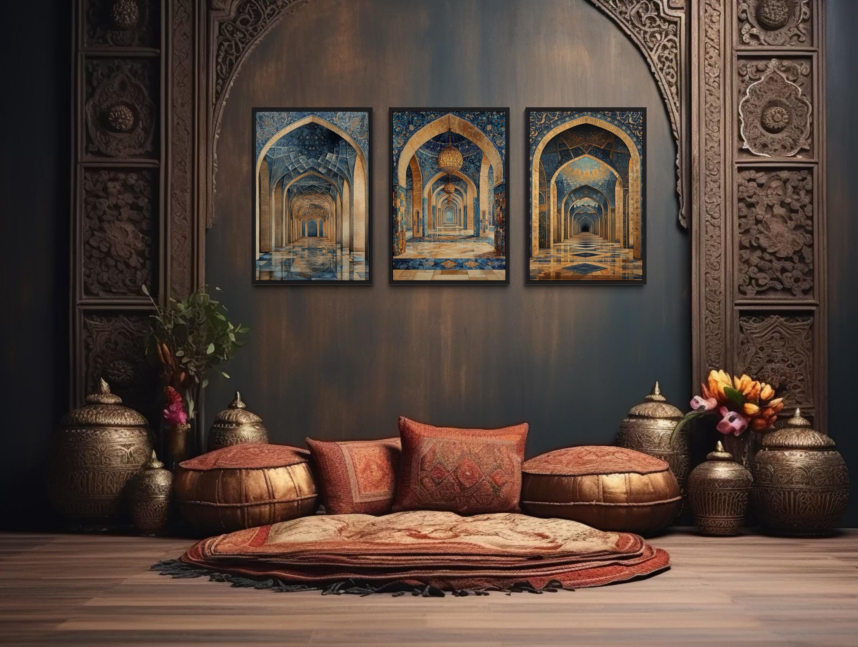 Set of 3 Persian Architecture Islamic Wall Art Prints