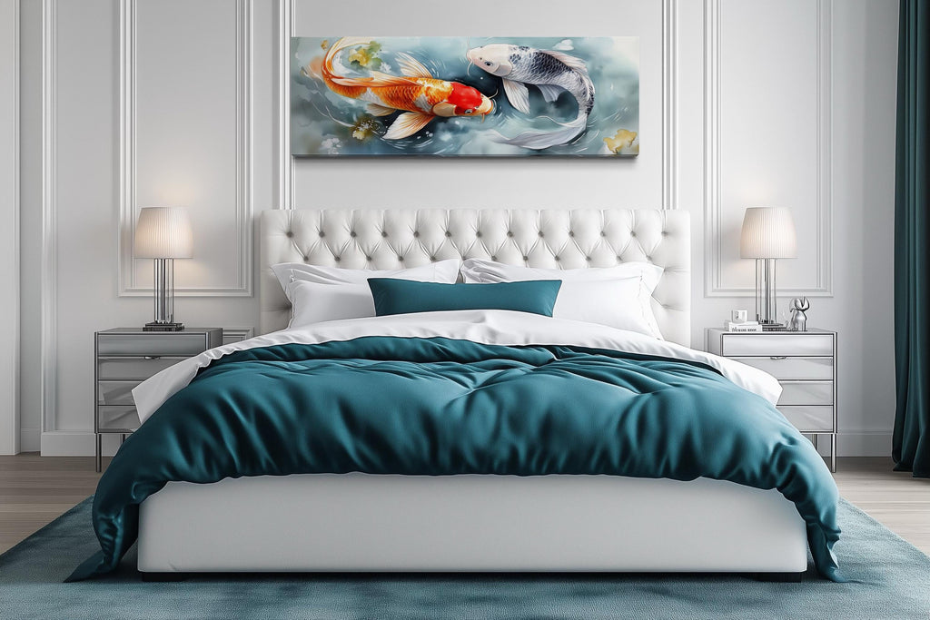 Soft Koi Fish Long Horizontal Wall Art