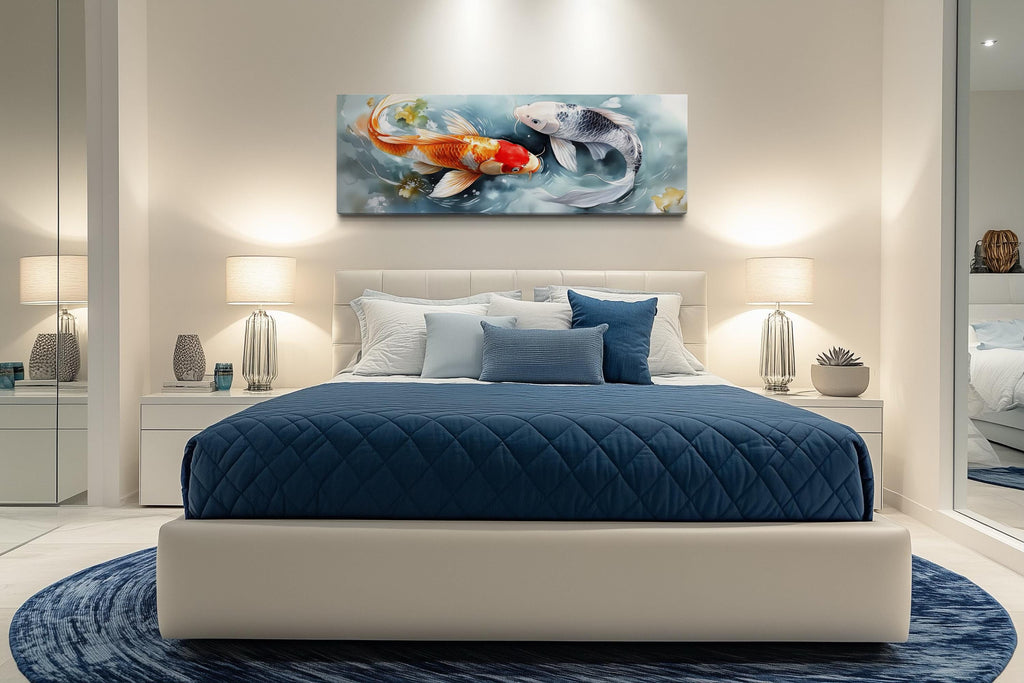 Soft Koi Fish Long Horizontal Wall Art
