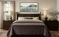 Texas Barn Wall Art – Rustic Farmhouse Decor With Bluebonnet Field Print Canvas