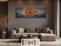 Tree Rings Real Wood Long Horizontal Wall Art