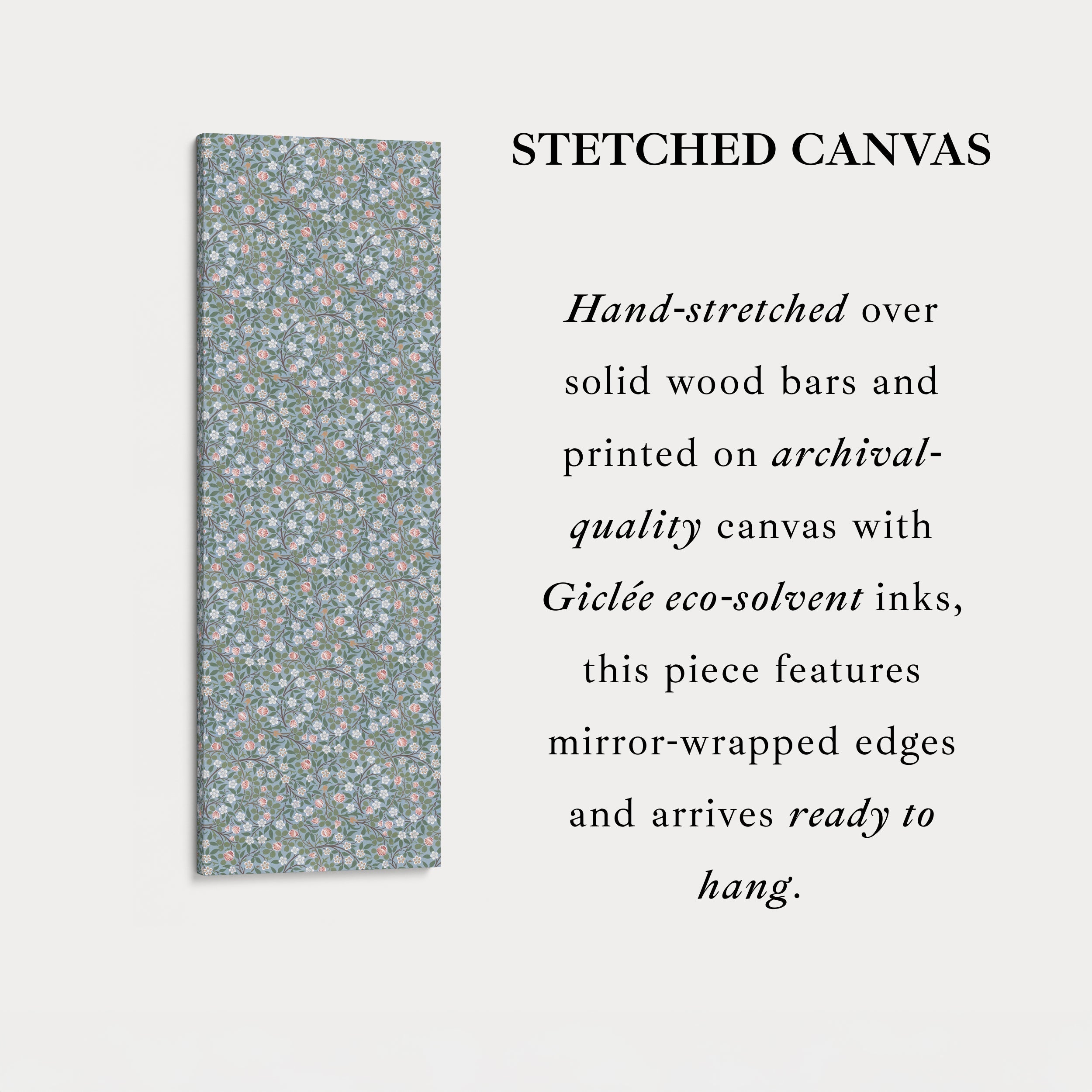 William Morris Clover Vertical Long Narrow Wall Art