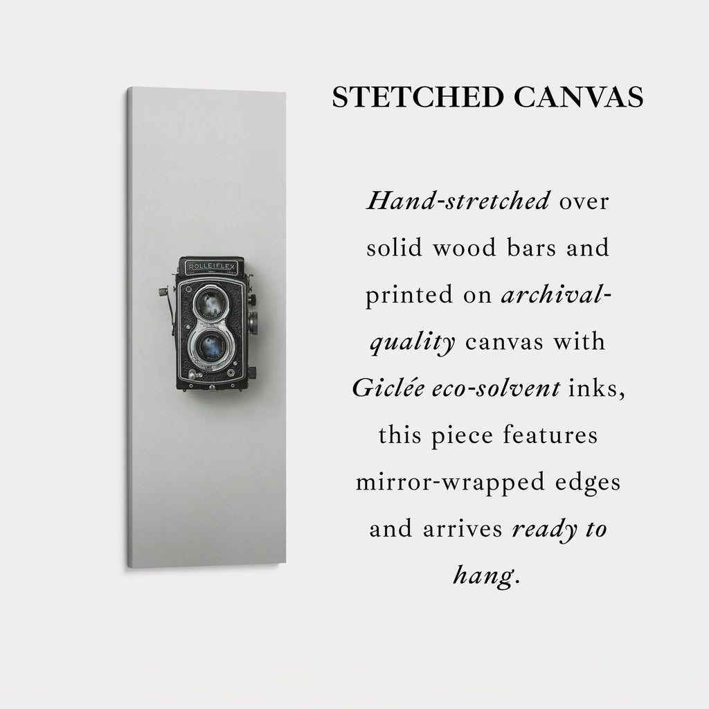 Minimalist Photography Rollieflex Framed Vertical Wall Art