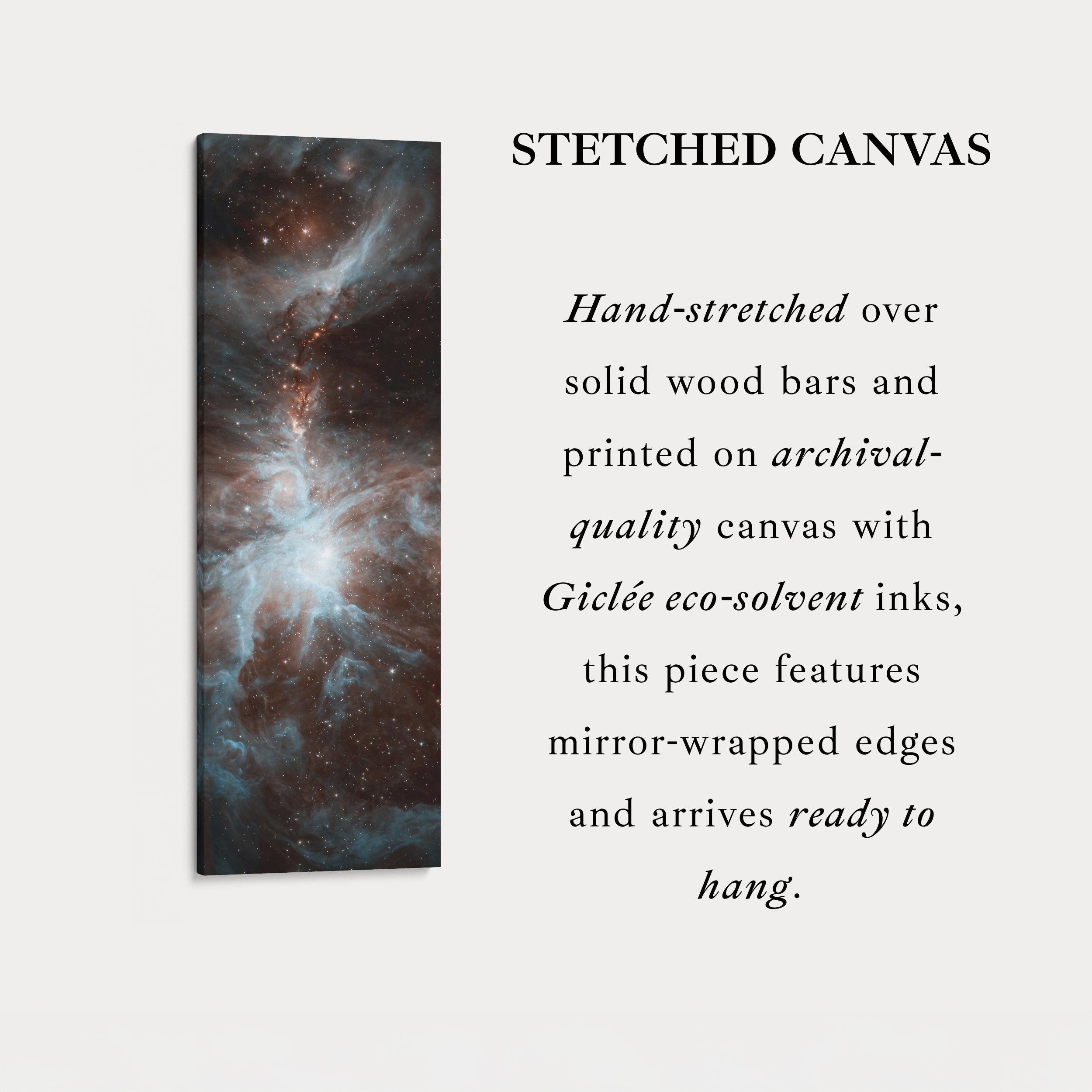 Hubble Nebula NASA Photograph Vertical Wall Decor