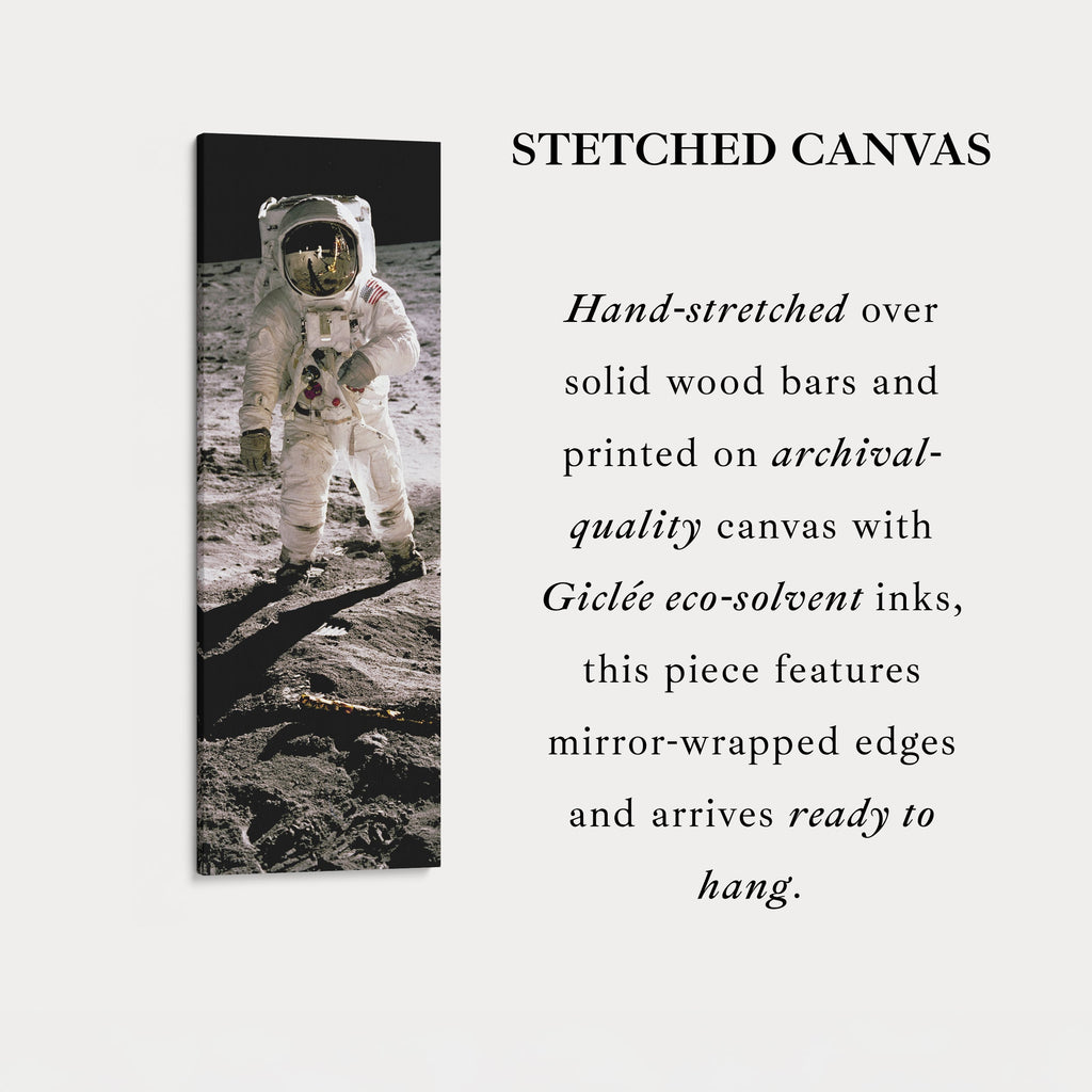 Long Vertical Wall Art Moon Walk Astronaut