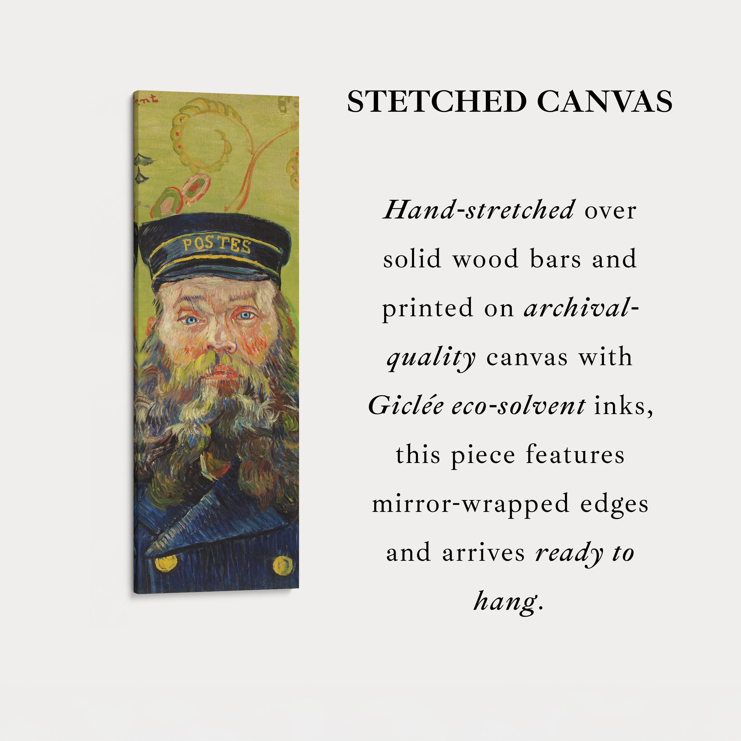 Van Gogh The Postman Narrow Vertical Wall Art