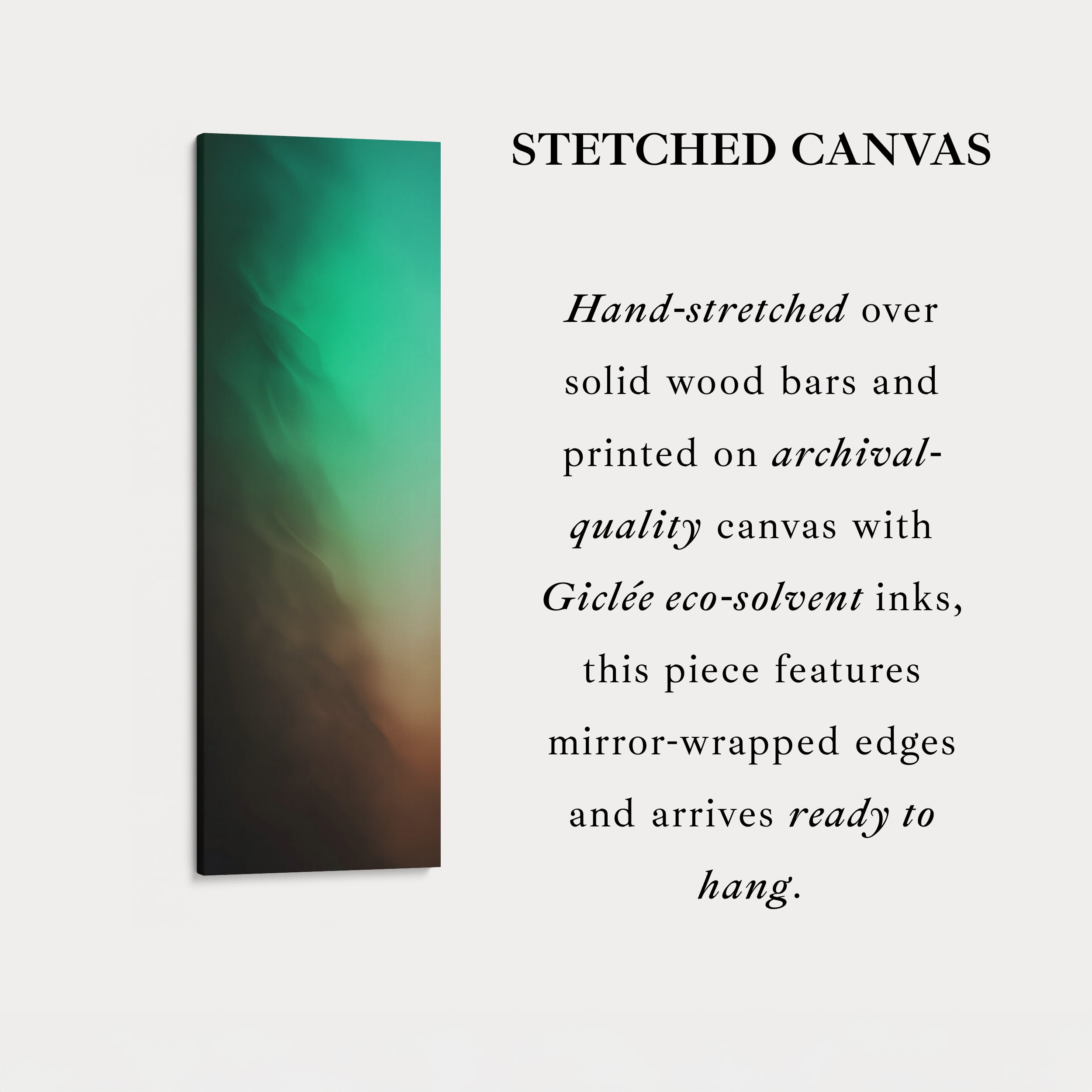 Tall Wall Art Green Beige Skinny Wall Art For Bedroom