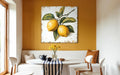 Vintage Lemon Canvas | Rustic Citrus Painting - Farmhouse Kitchen Wall Art