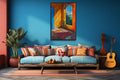 Window in Mexican House Colorful Wall Decor
